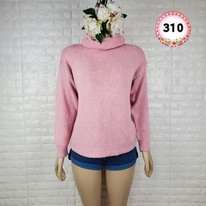 headliners medium pink cowl neck sweater ( 5 for $20 )